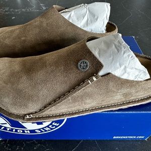 Worm once, Birkenstock suede Zermatt, size 42 ( size 9 ) Narrow